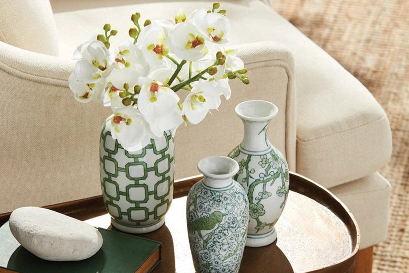 Feathering Your Nest -  Faux Orchids