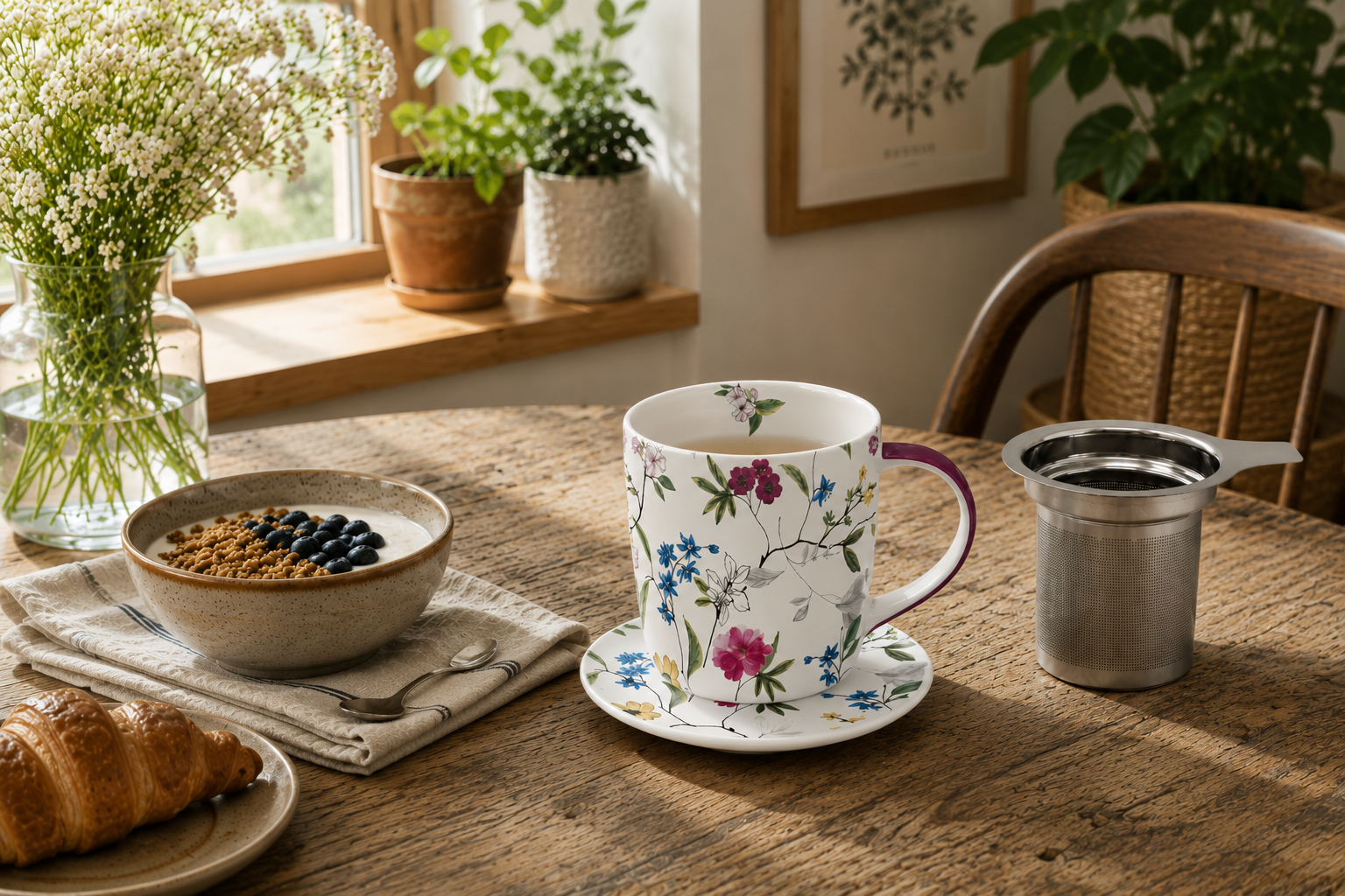 Feathering your Nest -  A Cup of Tea, Inspired by an English Garden