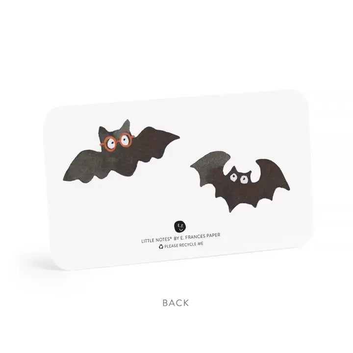 A box of E. FRANCES PAPER JACK-O-LANTERN LITTLE NOTES featuring a cheerful pumpkin illustration—perfect for non-candy Halloween treats or festive messages. The packaging reads "Little Notes® 55 USE UNSPARINGLY!" These charming notes are ideal for sharing sweet messages all spooky season long.