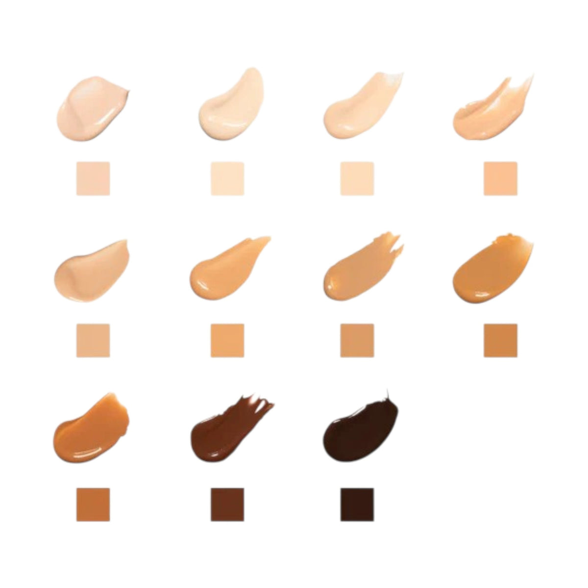 A 30 ml bottle of U BEAUTY THE SUPER TINTED HYDRATOR SHADE 03 features a frosted lower section revealing the beige tint, topped with a white cap. The sleek design showcases white label text for a dewy finish look.