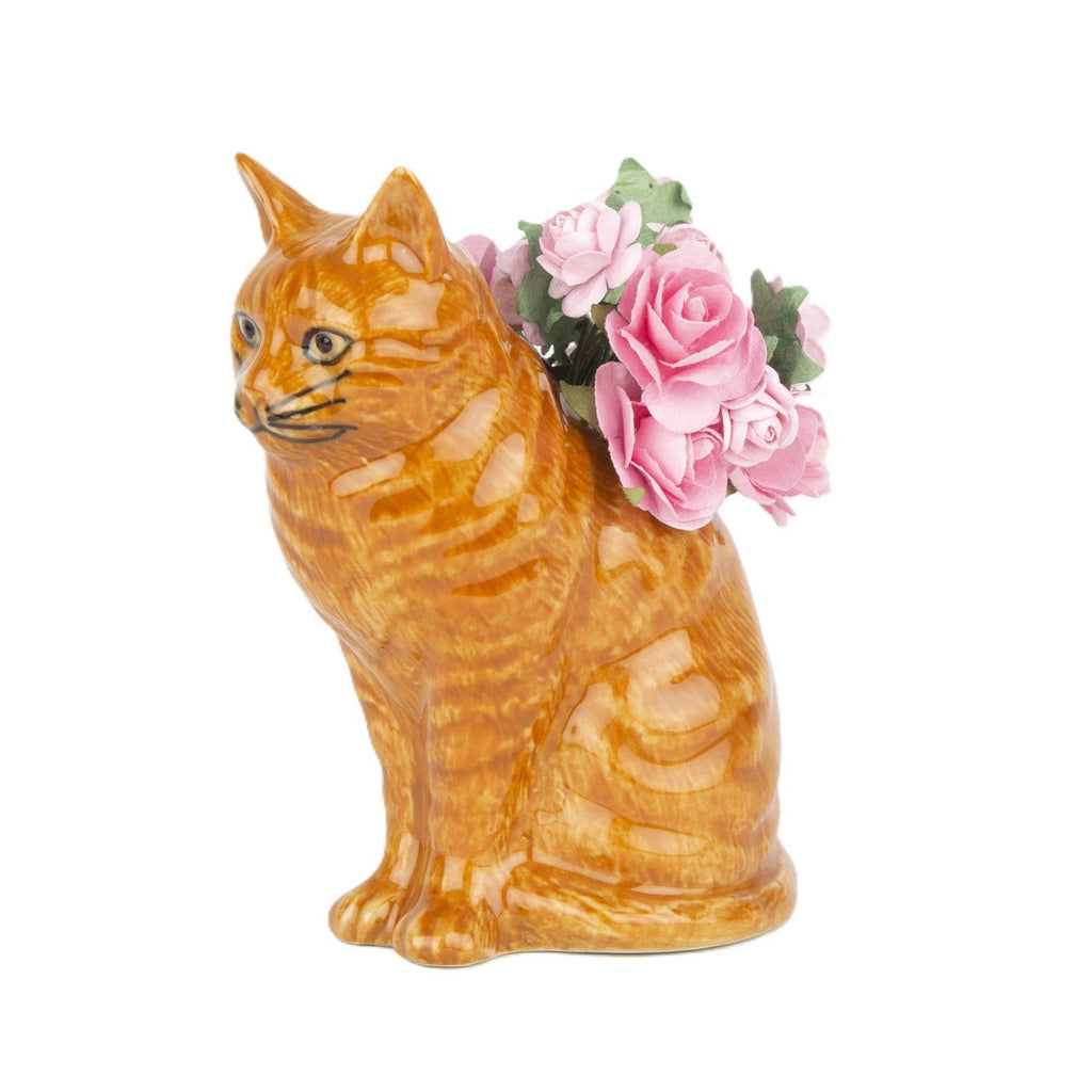QUAIL CERAMICS - VINCENT CAT BUD VASE - Fearrington Village
