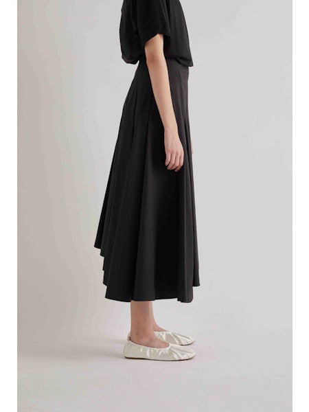 MEIMEIJ - ASYMETRICAL COTTON PLEATED SKIRT - Fearrington Village