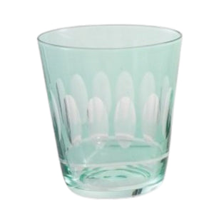 The CREATIVE COOP ETCHED GLASS WITH DESIGN, VARIOUS COLORS features six artisan pastel glasses, each with a unique etched pattern—ideal for those who love distinctive colored glassware.