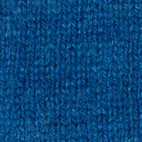 Close-up of the KINROSS CASHMERE - CASHMERE CREWNECK SWEATER, showcasing its soft blue knit, textured vertical ribbing, and premium cashmere yarn—a timeless classic from KINROSS.