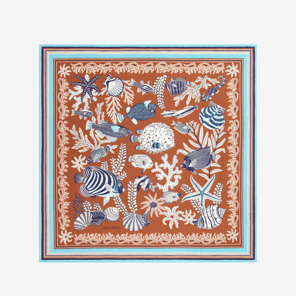 INOUI EDITIONS - NEPTUNE SCARF IN GOLDEN BROWN - Fearrington Village