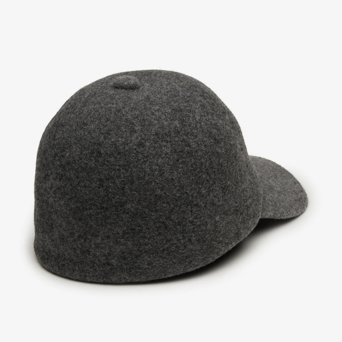 WYETH BRADY BASEBALL CAP in dark grey wool.