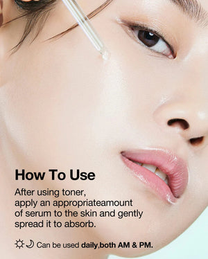 A 30 ml turquoise bottle of GLOWISS ANUA - HYALURONIC ACID CAPSULE 100 SERUM with a dropper cap on a white background. Silver details highlight its formula, designed to enhance hydration and maintain a moisture barrier for luminous skin, featuring hyaluronic acid and pore care benefits.