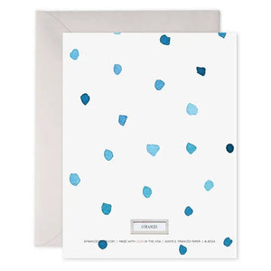 The E. FRANCES - BIGGEST FAN CARD by E. FRANCES PAPER is a watercolor greeting card featuring a charming illustration of a blue electric fan with the message "LOVE, YOUR BIGGEST FAN" printed above it. The card comes with an envelope placed behind it, making it the perfect just because card to let someone know you care. Proudly made in the USA.