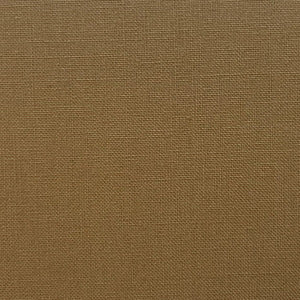 A person is seen from behind wearing MEIMEIJ's Pull On Cotton Pant, featuring an elastic waistband for comfort. The loose-fitting brown pants with large back pockets are paired with a white top peeking out at the waist, standing on a light surface.