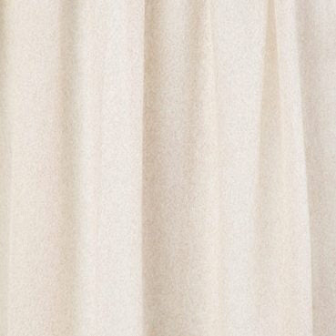 This close-up of a textured cream-colored fabric with subtle vertical folds showcases the elegance of the KINROSS CASHMERE Spray Print Scarf and evokes cashmere softness.