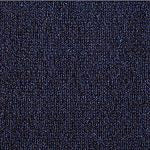 A close-up of the dark blue wool fabric from the BASE MILANO - DROP SHOULDER V NECK WOOL SWEATER, highlighting its intricate woven texture. Made in Italy by BASE MILANO.