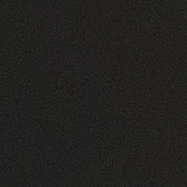 A woman with long brown hair, seen from behind, wears the MEIMEIJ Mixed Media Cowl Neck Top in dark blue with a shiny panel at the bottom and matching pants. She stands against a plain, light background.