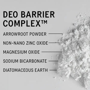 The AKT LONDON AKT DEODORANT BALM HALCYON SUMMERS, in a green tube with a silver cap, offers all-day protection using natural plant and mineral powders and features a mint, pomelo, and tomato vine scent.