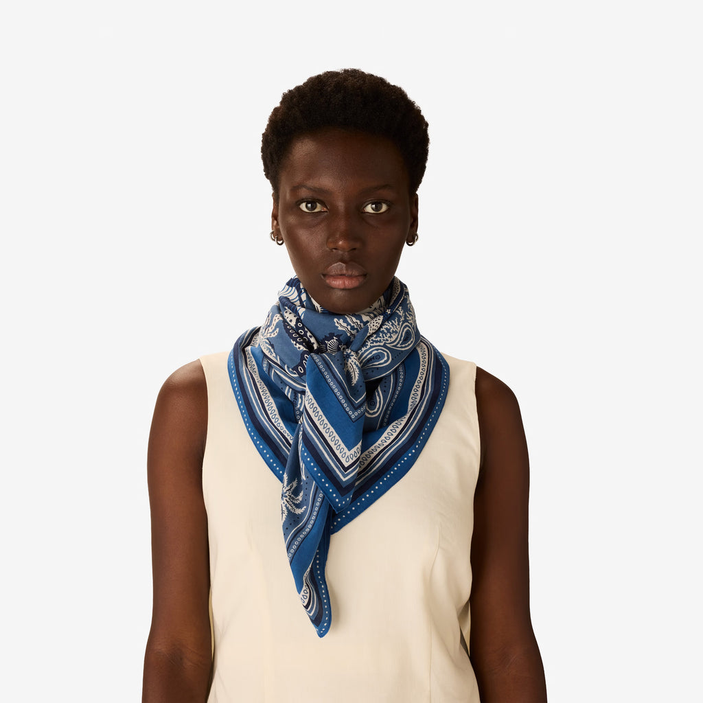 INOUI EDITIONS - NEPTUNE SCARF IN BLUE - Fearrington Village