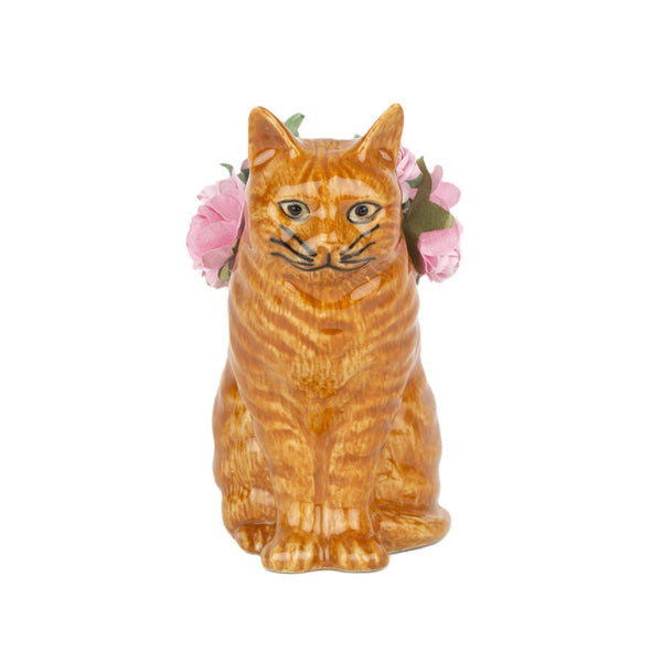 QUAIL CERAMICS - VINCENT CAT BUD VASE - Fearrington Village