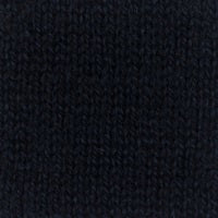 Close-up of the KINROSS CASHMERE - LONG SLEEVE SILK CASHMERE CREW NECK SWEATER by KINROSS, showcasing black silk cashmere blend fabric with textured patterns and intricate stitching—ideal for a luxury look.