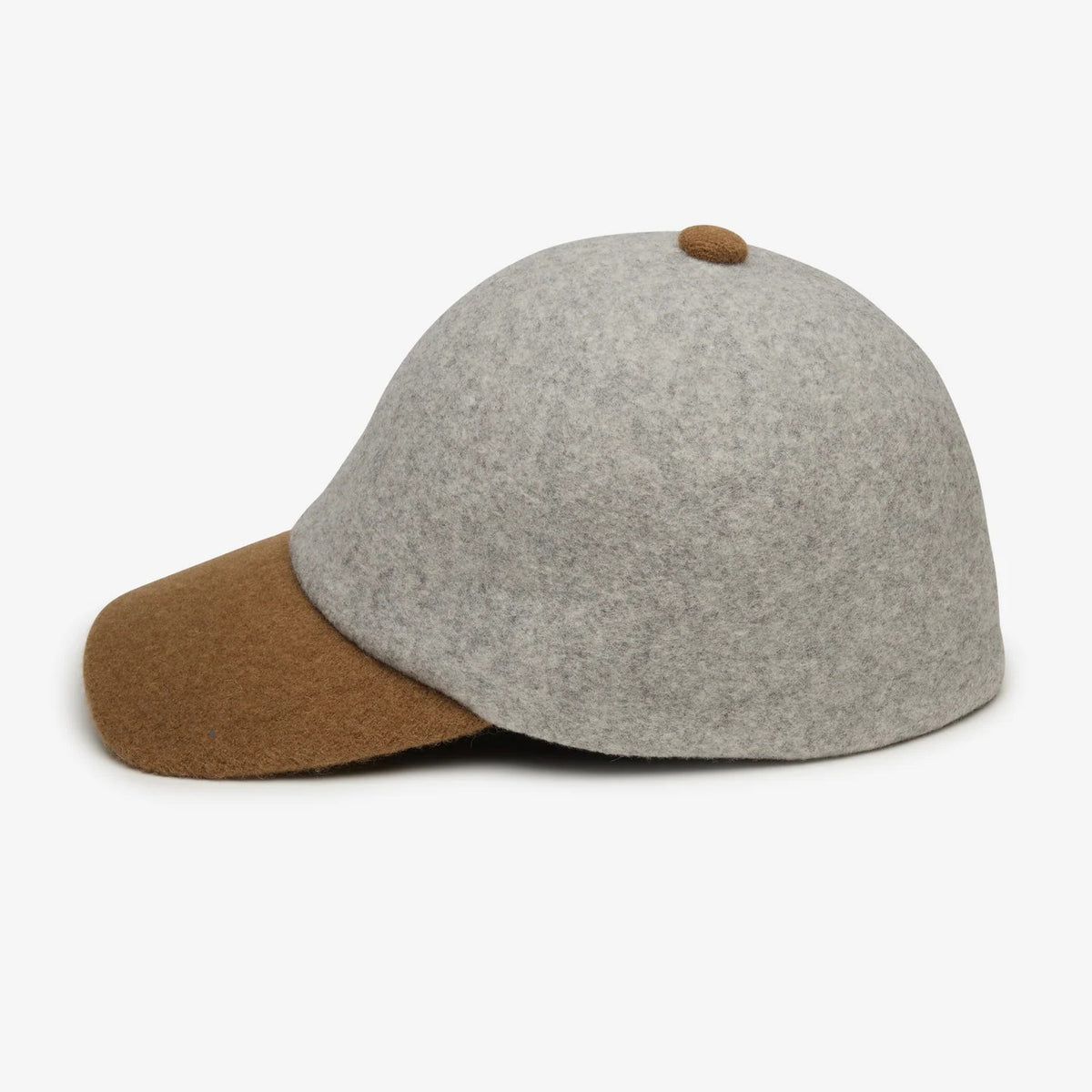 WYETH BRADY BASEBALL CAP in dark grey wool.