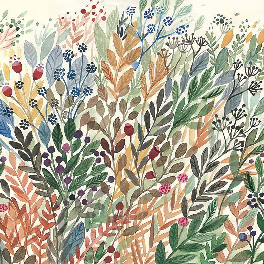 PAPER PRODUCTS DESIGN - ANGELA BEVERAGE NAPKINS feature a vibrant watercolor design of wildflowers, berries, and leafy plants. These beautiful, chlorine-free 3-ply napkins by PAPER PRODUCTS DESIGN are perfect for any occasion.