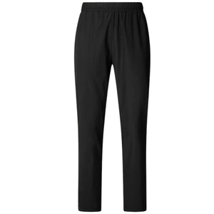 SAVE THE DUCK - MICHAEL PANTS: Beige, lightweight quick-dry trousers with an elastic waistband and straight-leg fit by SAVE THE DUCK, displayed from the front against a neutral background.