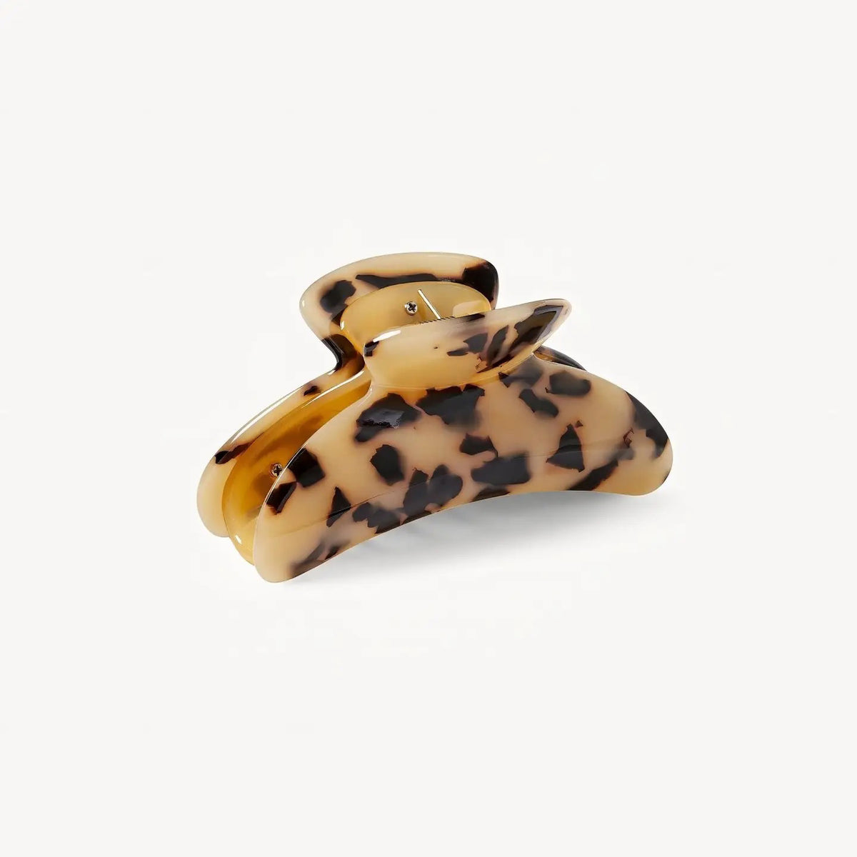 The MACHETE Grande Heirloom Hair Claw in Blonde Tortoise, a large beige and brown clip, is shown against a plain white background.