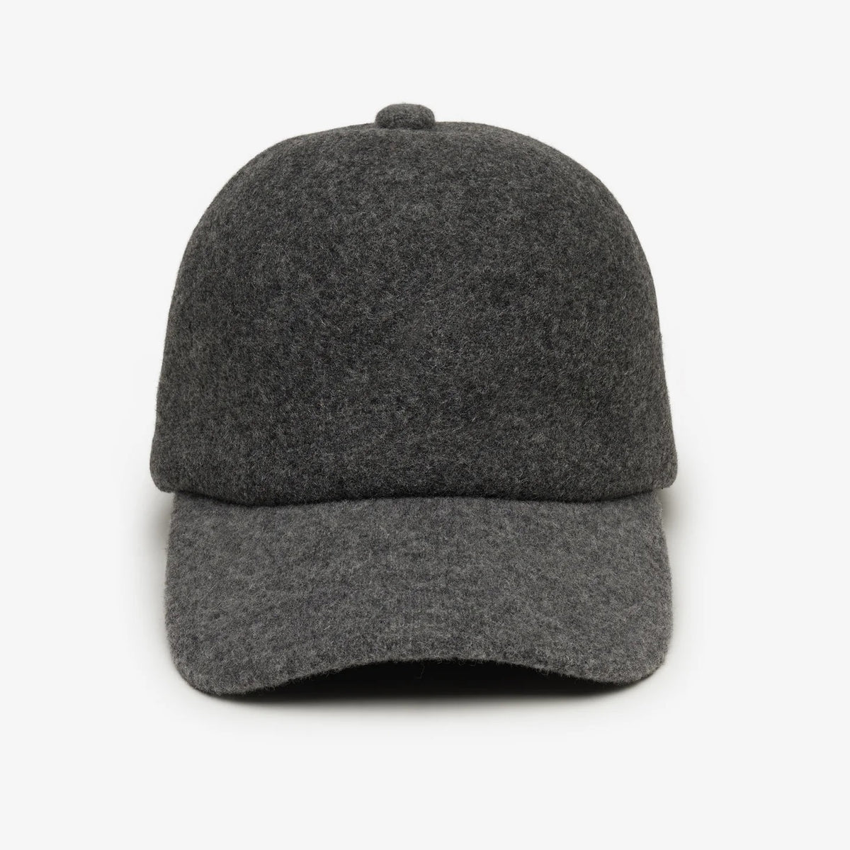 WYETH BRADY BASEBALL CAP in dark grey wool.