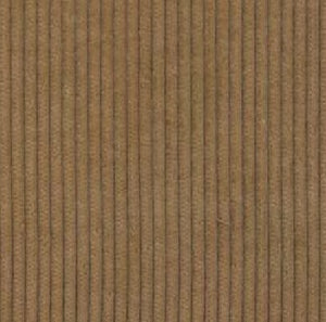 Close-up of the WIGENS Contemporary Corduroy Baseball Cap in Camel, highlighting its textured brown surface with evenly spaced vertical ridges that resemble premium quality corduroy, complete with an adjustable metal buckle for a customized fit.
