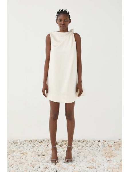 ELEH - ONE SHOULDER KNOT DRESS