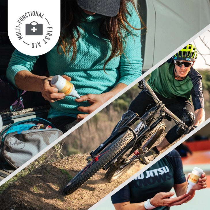 A 3 fl oz white bottle and yellow box of ACTIVE SKIN REPAIR - HYDROGEL by the brand ACTIVE SKIN REPAIR. This medical-grade, sting-free product utilizes hypochlorous (HOCl) to support the body&#39;s natural healing process. The packaging includes text and icons that highlight its usage and benefits.