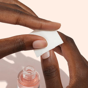 A 30ml bottle of MANUCURIST - GREEN™ DEGREASER nail prep from MANUCURIST INC, formulated with gentle, effective plant-based ingredients. The clear bottle features a black cap and a white label with green and black text.