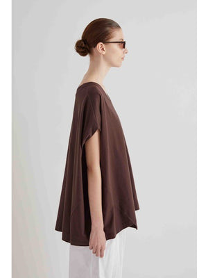 The MEIMEIJ Oversized Cotton T-Shirt in Black features a solid black, minimal design with a boxy silhouette—classic simplicity from the MEIMEIJ brand.