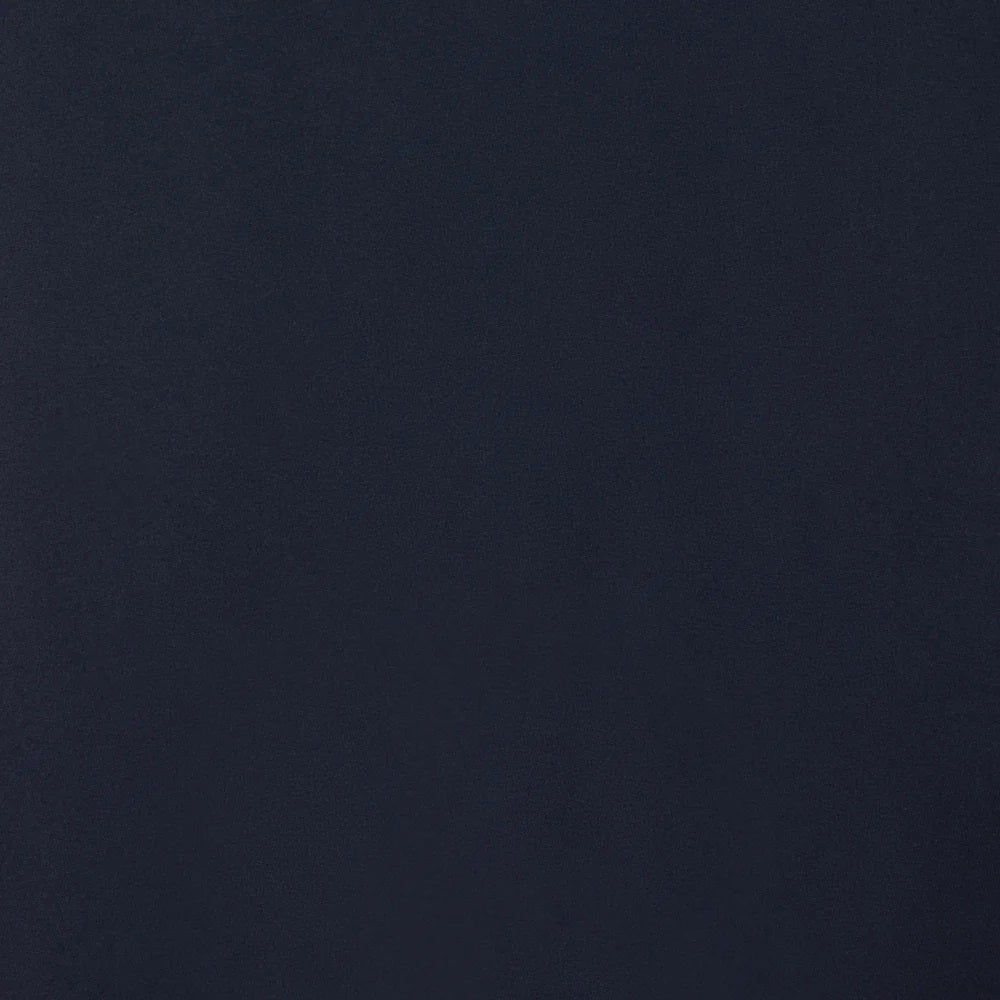 The SAVE THE DUCK - BENJAMIN Hooded Raincoat in Blue Black is a men's lightweight waterproof jacket made from recycled polyester, featuring a button-down front and classic design. Displayed on a plain light beige background.