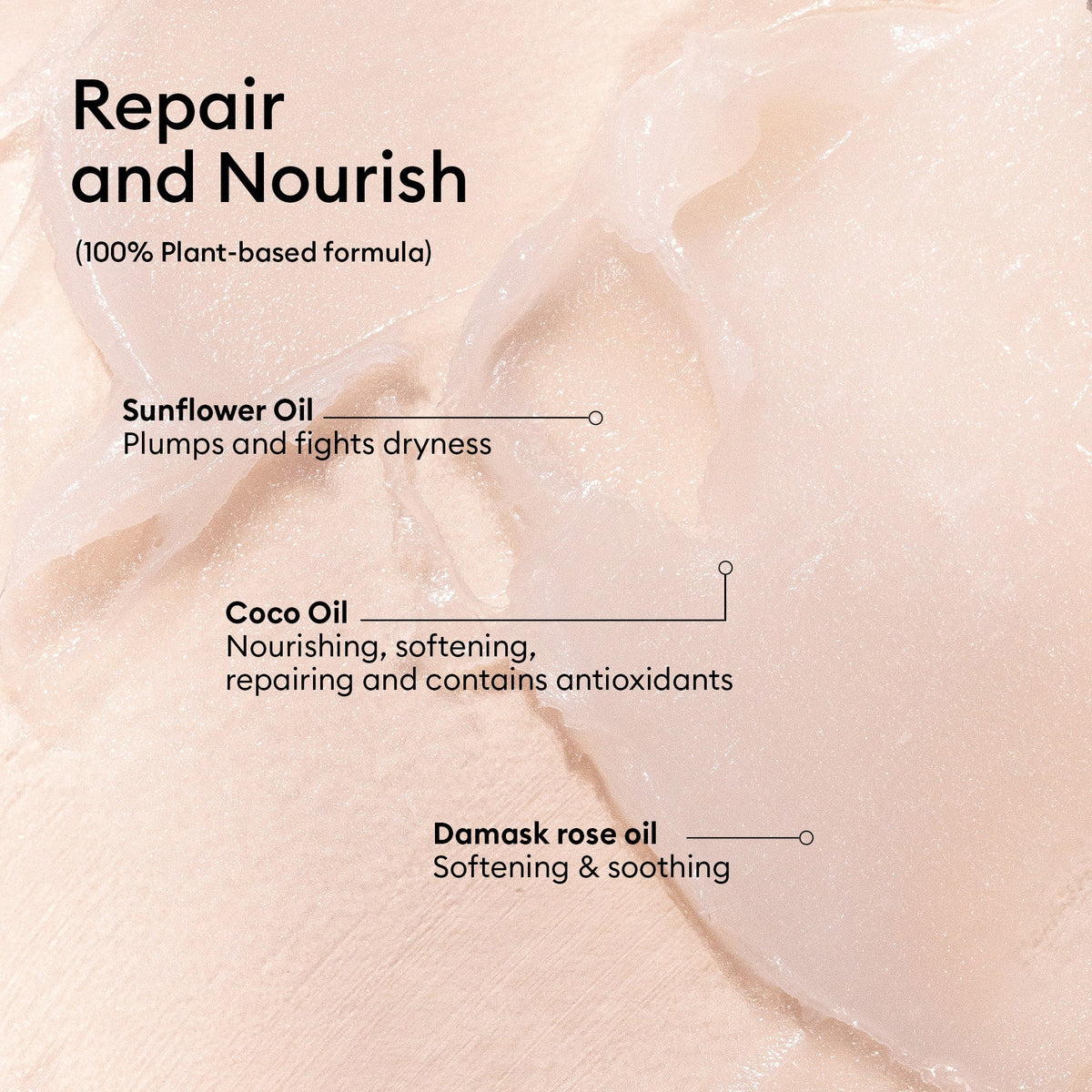 With red nails, a person with medium-dark skin applies MANICURIST - ROSE BALM COSMOS ORGANIC NATURAL NOURISHING BALM by MANUCURIST INC to the back of their left hand against a light pink background. Perfect for lips, nails, and cuticles.