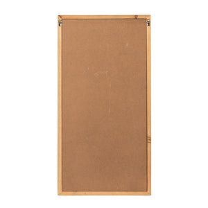 The CREATIVE COOP WOOD FRAMED PLASTER CAST BOTANICAL WITH JUTE MAT features four raised flower stems on a rectangular white panel, adding botanical wall art charm to any room.