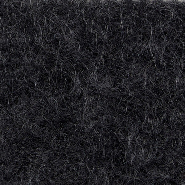 Close-up of a dark gray, fuzzy wool fabric with visible fibers and a mottled look—reflecting the refined Italian craftsmanship of SEVENTY VENEZIA FINGERLESS WOOL GLOVES by SEVENTY.