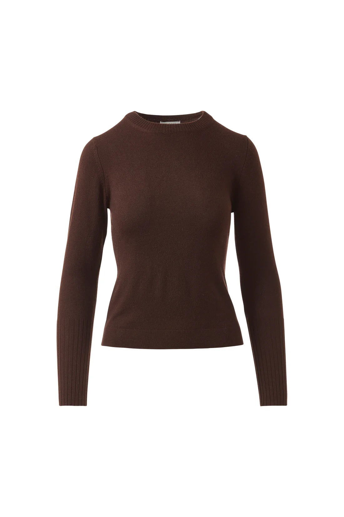 Close-up of the KINROSS CASHMERE - CASHMERE CREWNECK SWEATER, showcasing its soft blue knit, textured vertical ribbing, and premium cashmere yarn—a timeless classic from KINROSS.