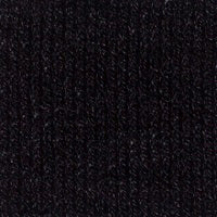 A woman with long brown hair wearing a KINROSS Silk and Cashmere Crew Neck Sweater in light gray and black pants stands against a plain gray background. She is looking directly at the camera with a neutral expression.