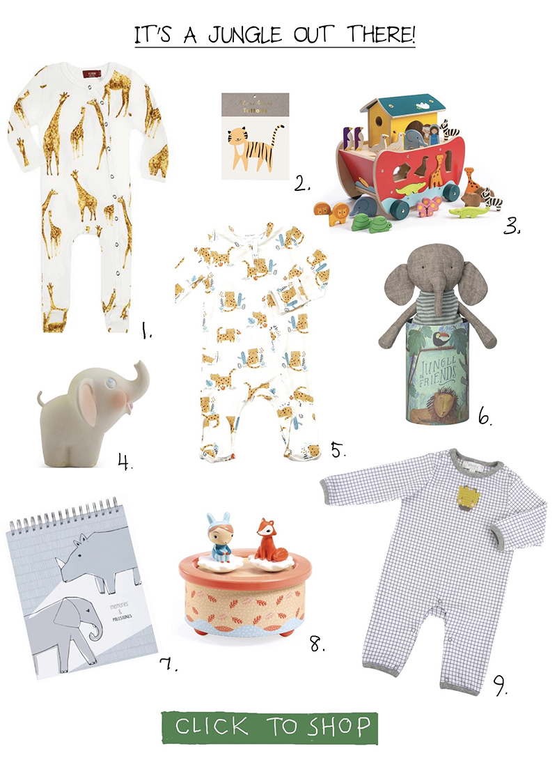 jungle-themed gifts at Sprout in Fearrington Village